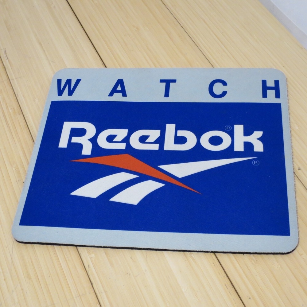 Vintage Retro Reebok WATCH Mouse Pad 9‎ in. x 8 in.